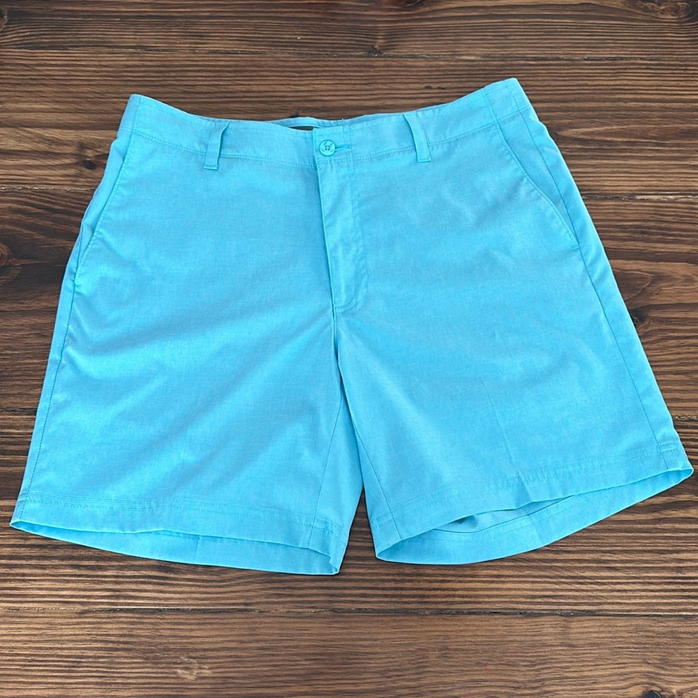 Size 34 Pro Tour men’s golf shorts- performance stretch, bright baby blue